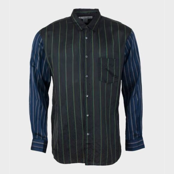 Comme des Garcons Other - Comme des Garçons Shirt Black Multi-Colour Stripe Button Up